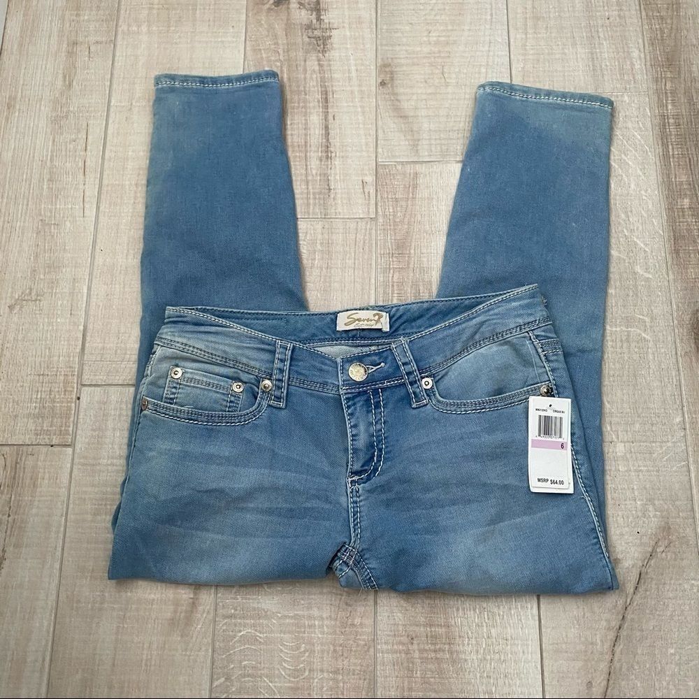 SEVEN7 Sz 6 Denim Jeans Ankle Straight
